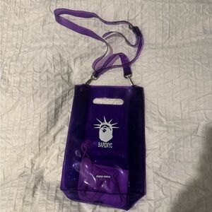 BAPE NANA Purple A5 Transparent Bag